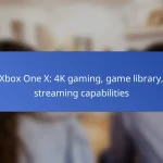 Xbox One X: 4K gaming, game library, streaming capabilities